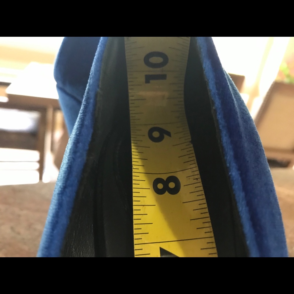 š¤GIFTš¤MQ By Alexander McQueen pump blue velvet - Picture 11 of 16